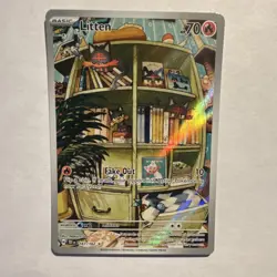 The Pokemon Company Pokemon TCG Litten 167/162 SV05 Illustration Rare Holo 70 HP - Image 1