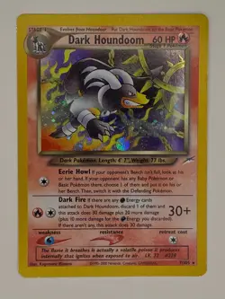 Dark Houndoom 7/105 Holo Pokemon Neo Destiny MP Moderately Played - Image 1
