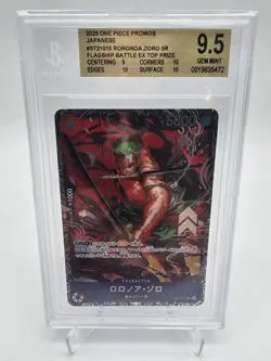 BGS 9.5 GEM MINT One Piece Roronoa Zoro ST21-015 Flagship Battle 2025 Top 8 - Image 1