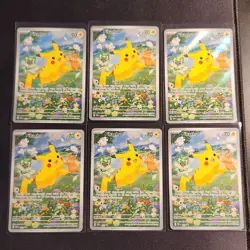 Pokemon TCG Pikachu SVP 88 Promo Cards LOT OF (6) - Image 1