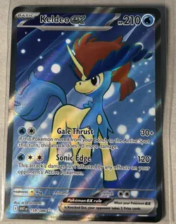 Pokemon TCG Keldeo EX Full Art Ultra Rare Black Bolt White Flare 159/086 - Image 1