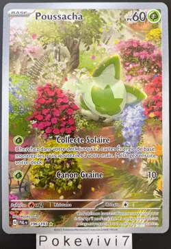 Carte Pokemon POUSSACHA 196/193 Holo Secrete EV2 Ecarlate et Violet PAL FR NEUF - Image 1