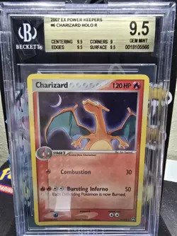 2007 Pokemon EX Power Keepers #6 Charizard Holo BGS 9.5 - Image 1