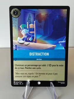 Carte LORCANA FR - Chapitre 11 164/204 Distraction - ✨FOIL✨Neuf - Image 1