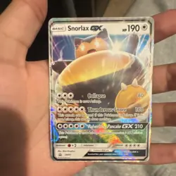 Snorlax GX SM05 Promo Holo 190 HP Pokemon Card Basic GX Rule English - Image 1