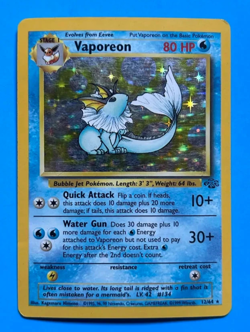 Vaporeon 12/64 - Pokemon TCG - Jungle Unlimited Holo Rare Card WOTC - MP/HP - Image 1