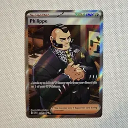 Pokemon Philippe 110/086 Chaos Rising Full Art Trainer Supporter Holo Card - Image 1