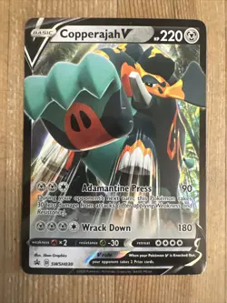 Copperajah V - SWSH030 - Pokemon Promo Sword & Shield Ultra Rare Holo Card VLP - Image 1