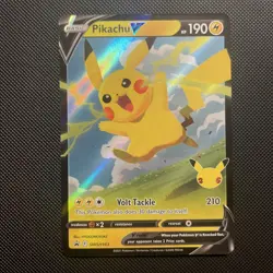 Pikachu V SWSH143 NM Promo Rare Pokemon Card - Image 1