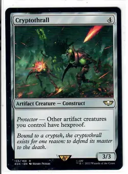 Cryptothrall 155 Rare Universes Beyond: Warhammer 40,000 Magic: The Gathering LP - Image 1