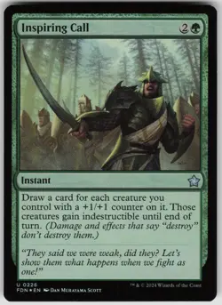 MTG Inspiring Call Foil NM Foundations Magic 226 - Image 1