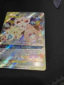 Togepi & Cleffa & Igglybuff GX Ultra Rare Full Art TAG TEAM Pokemon Card 143A - Image 5