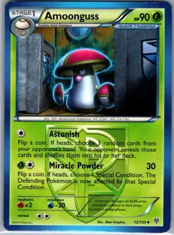 Amoonguss (Team Plasma) 13/135 Non Holo Plasma Storm - Pokemon Card - LP - Image 1