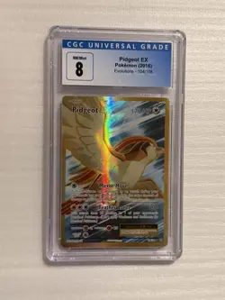 Pidgeot EX - 104/108 Full Art Holo Ultra Rare - Pokemon Evolutions 2016 - CGC 8 - Image 1