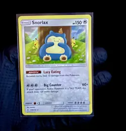 Pokemon Snorlax Holo Rare Sm-Unbroken Bonds 158/214 HP150 Lazy Eating Ability - Image 3