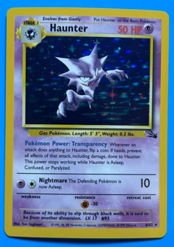 Haunter 6/62 Fossil Unlimited Holo Rare Pokemon TCG LP- - Image 1