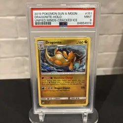 PSA 9 2019 Pokemon Sun & Moon Dragonite Holo Unified Minds 151/236 - Image 1