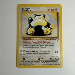 1999-2000 Pokemon Snorlax 30/130 Base Set 2 Non-Holo Rare Nintendo Vintage WOTC - Image 1