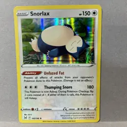 Pokemon TCG Snorlax 143/196 Lost Origin - Holo LP - Image 1