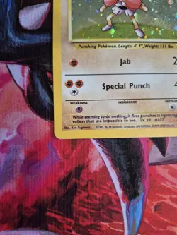 Pokemon TCG Holo Hitmonchan Base Set 2 MP Condition - Image 5