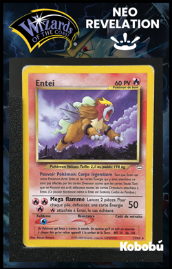 Carte Pokemon Entei 17/64 Edition 2 Ed 2 Neo Revelation Wizards FR 2 - Image 1