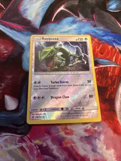 Pokemon TCG: Rayquaza #106/145 SM Guardians Rising Reverse Holo Rare - Image 3