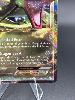Pokemon TCG Rayquaza EX 85/124 Ultra Rare Holo Dragons Exalted 170 HP Eng 2012 - Image 5