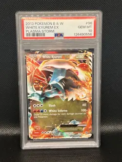 Pokemon White Kyurem EX Holo 2012 Black & White Plasma Storm PSA 10 - Image 1