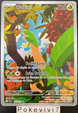 Carte Pokemon TROPIUS 195/193 Holo Secrete EV2 Ecarlate et Violet PAL FR NEUF - Image 1