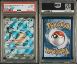 Pokemon TCG Blastoise ex 184/165 SV 151 Ultra Rare Holo EN PSA 6 - Image 3