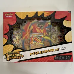 Pokemon TCG Mega Evolution Ascended Heroes Mega Emboar ex Box 2024 English - Image 1