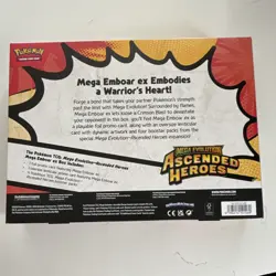Pokemon TCG Mega Evolution Ascended Heroes Mega Emboar ex Box 2024 English - Image 2