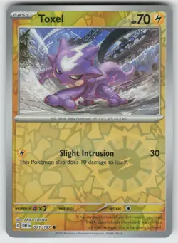 Toxel 071/197 Common Obsidian Flames Pokemon Reverse Holo Near Mint - Image 1