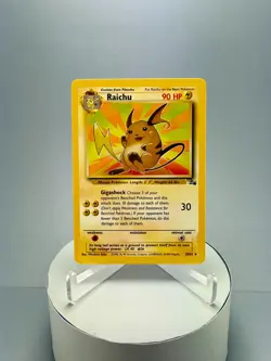 Pokemon TCG Raichu 29/62 Fossil Set Unlimited Non-Holo Card NM - Image 1