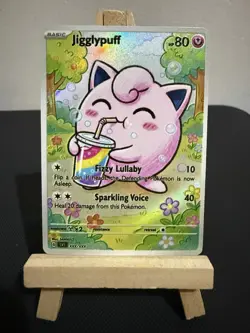 Jigglypuff Pokemon Card DISPLAY ART CARD - Image 1