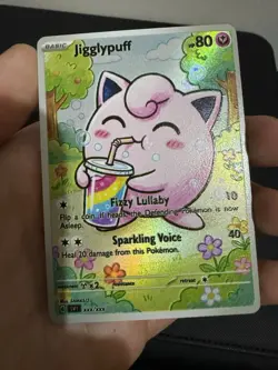 Jigglypuff Pokemon Card DISPLAY ART CARD - Image 2