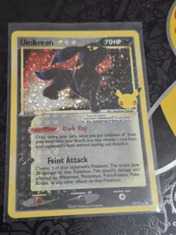 Umbreon Gold Star 17/17 Celebrations Classic Collection Pokemon TCG NM - Image 2