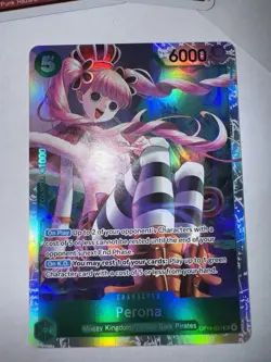 Perona OP14-033 (SR) - The Azure Sea's Seven Super Rare Foil Card (NM) - Image 1