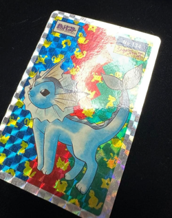 Pokemon Topsun prism Holo Card Vaporeon Top Error No.134 Japanese - Image 4