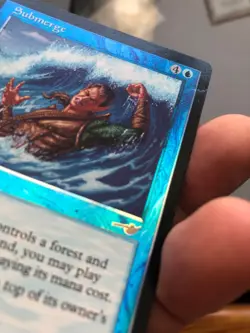 Mtg Carte Magic Nemesis Submerge English FOIL LP/MP w/pressure marks - Image 5