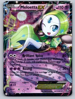 Meloetta EX RC11/RC25 Holo Ultra Rare Legendary Treasures: Radiant Collection HP - Image 1
