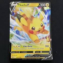 Pikachu V SWSH285 - Sword & Shield Black Star Promo - Pokemon TCG - Image 1