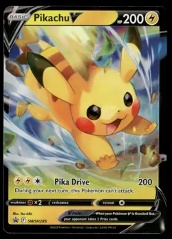 Pikachu V SWSH285 Holo Promo Sword & Shield Promo Pokemon NM/M - Image 1