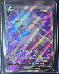 Pokemon Mewtwo V SWSH229 Sword & Shield Promo Full Art Holo Basic 220 HP English - Image 1