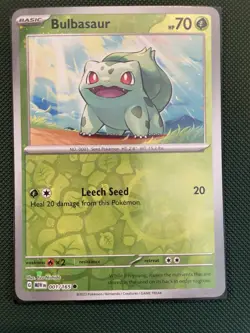 Charmander Squirtle Bulbasaur Pikachu - Reverse Holo - Pokemon 151 - NM - Image 2