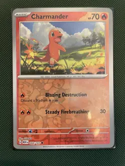 Charmander Squirtle Bulbasaur Pikachu - Reverse Holo - Pokemon 151 - NM - Image 3