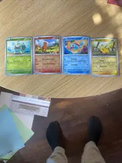 Pokemon Costco 151 Cosmo Foil Promo Set Pikachu Squirtle Charmander Bulbasaur - Image 1