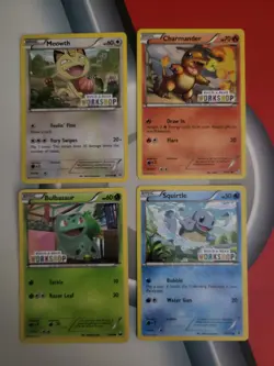 Pokemon TCG Build-A-Bear Workshop Meowth Charmander Bulbasaur Squirtle Promo Lot - Image 4