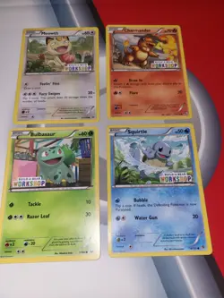 Pokemon TCG Build-A-Bear Workshop Meowth Charmander Bulbasaur Squirtle Promo Lot - Image 5