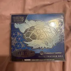 Stellar Crown Pokemon Center Elite Trainer Box Sealed with protective case - Image 1